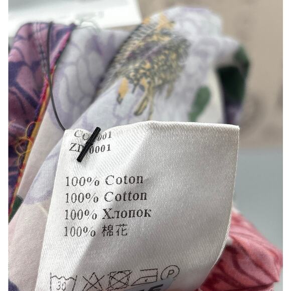 B51 La DoubleJ Short and Sassy Floral Midi Dress XS Romantic Cottage Garden - Picture 12 of 12